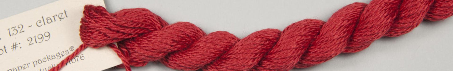 132 Claret Silk and Ivory