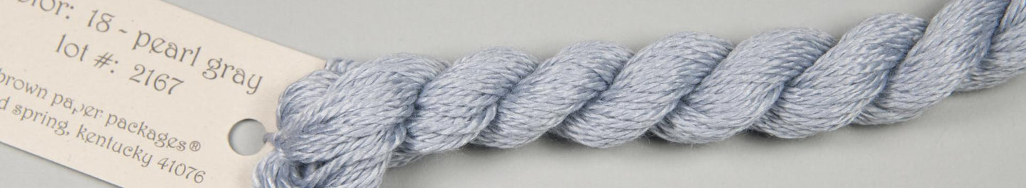 18 Pearl Gray Silk and Ivory