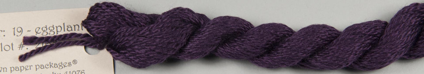 19 Eggplant Silk and Ivory
