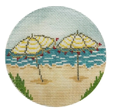 Beach Umbrellas Ornament The Plum Stitchery