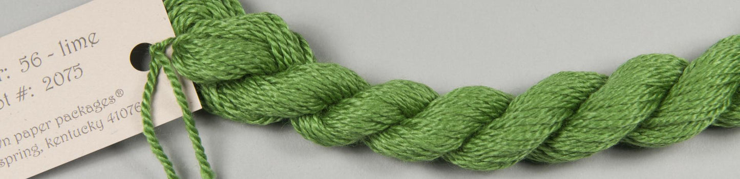 56 Lime Silk and Ivory