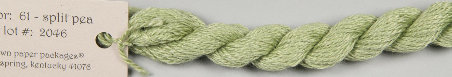 61 Split Pea Silk and Ivory