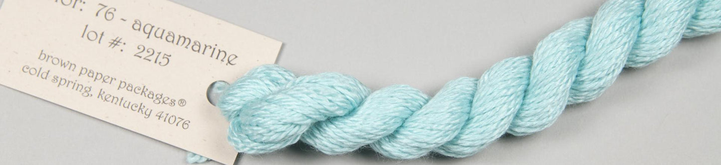 76 Aquamarine Silk and Ivory