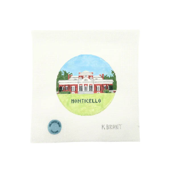 Monticello Ornament Atlantic Blue