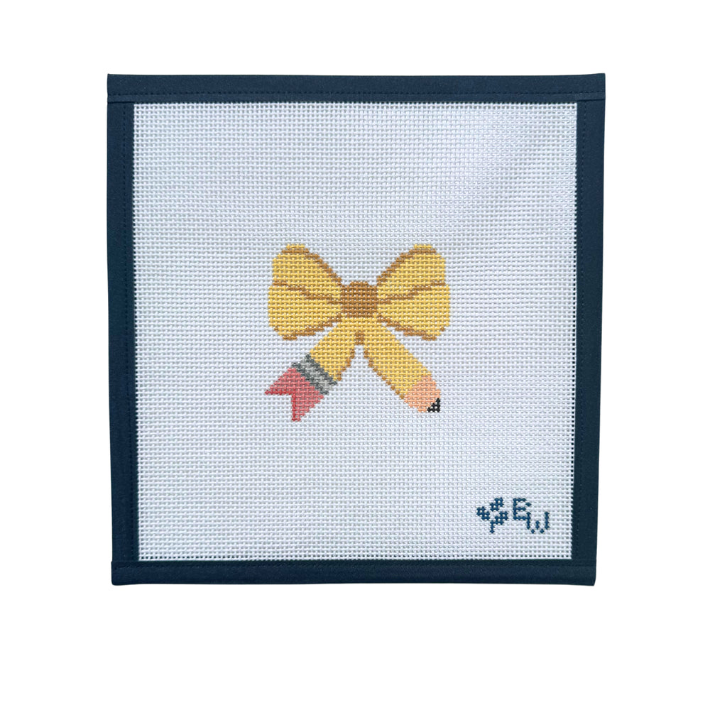 August Bow Boxwood Needlepoint