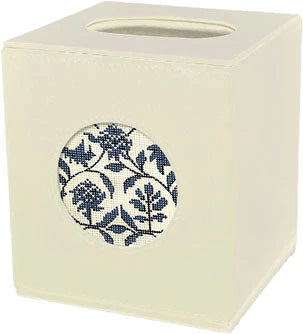 Small Leather Tissue Box Lee Needle Arts