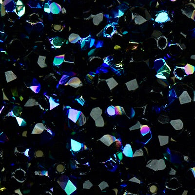 Jet Black Fire Polished BOHO Beads Sundance