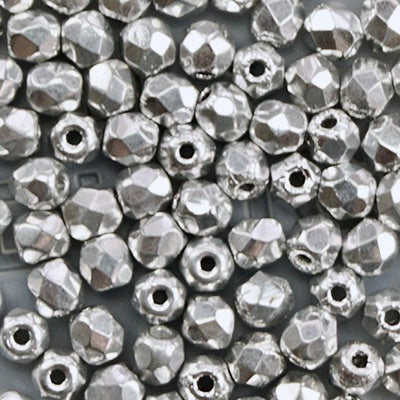 Silver Fire Polished BOHO Beads Sundance