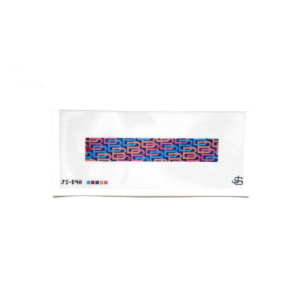 B Letter Key Fob Pink, Orange, Blue JSB4A
