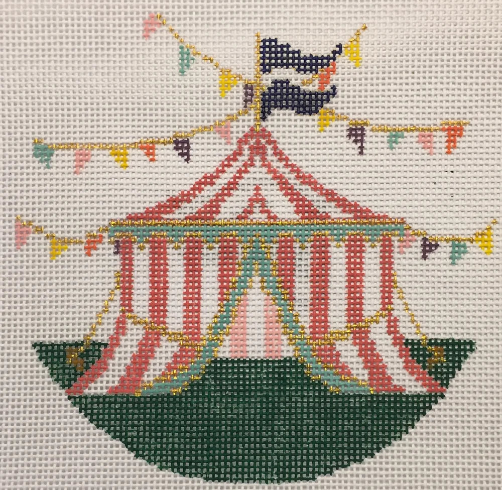 Big Top Tent Ornament The Plum Stitchery