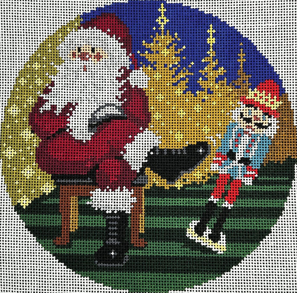 Santa vs the Nutcracker Flying Stitches