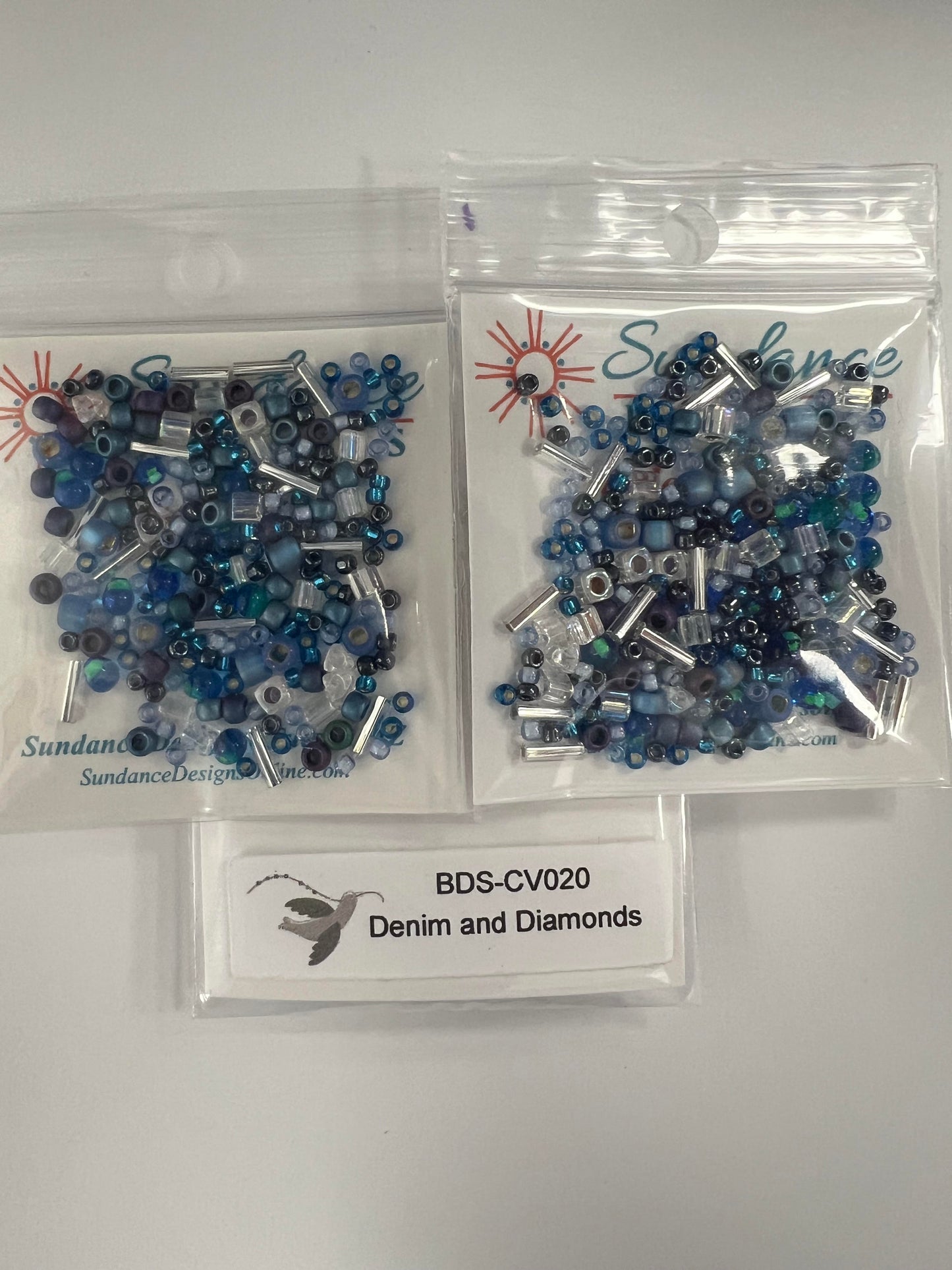 Sundance Assorted Bead Pack Demin and Diamonds