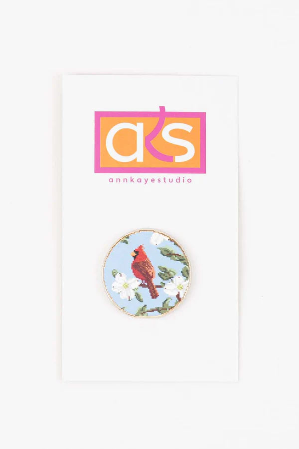 Cardinal in Dogwood Needle Minder