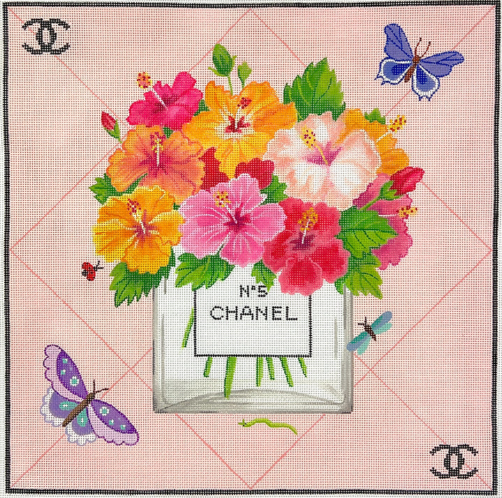 Chanel Inspired Flowers in Perfume Bottle Kate Dickerson