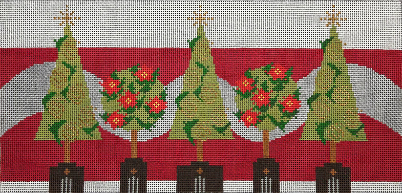 Red Topiary Flying Stitches