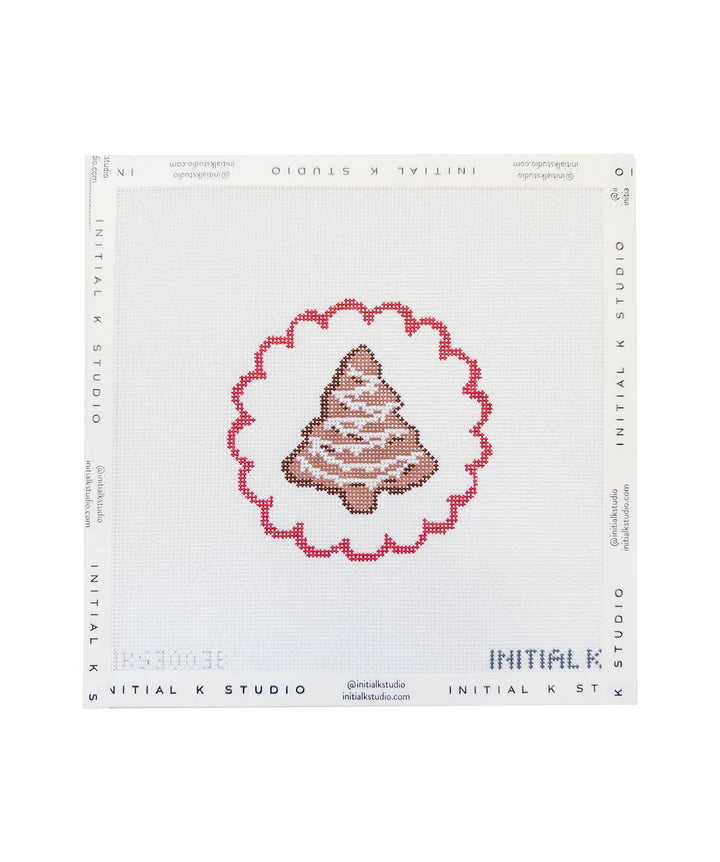 Christmas Tree Cookie Ornament Initial K