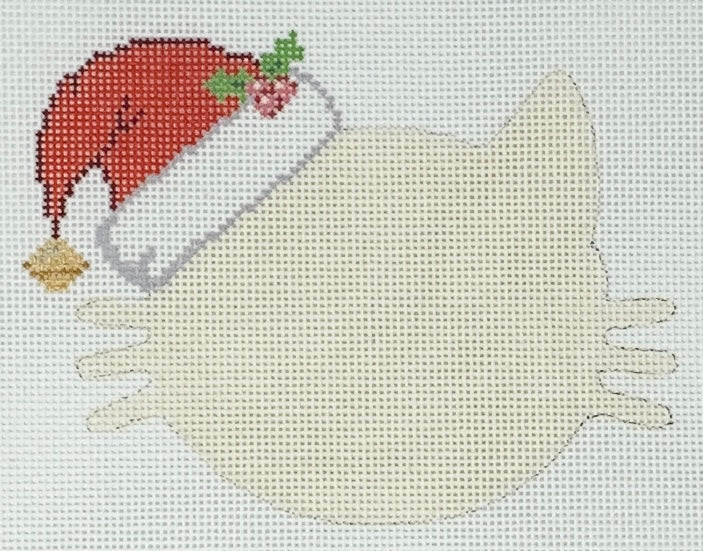 Cat Silhoutte, Santa Hat