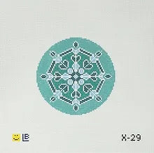 Dark Teal Snowflake #2 Lauren Bloch