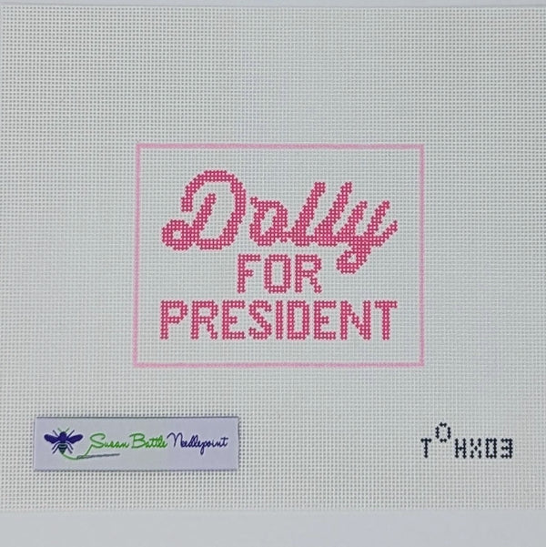 Dolly for President Pink/White Susan Battle