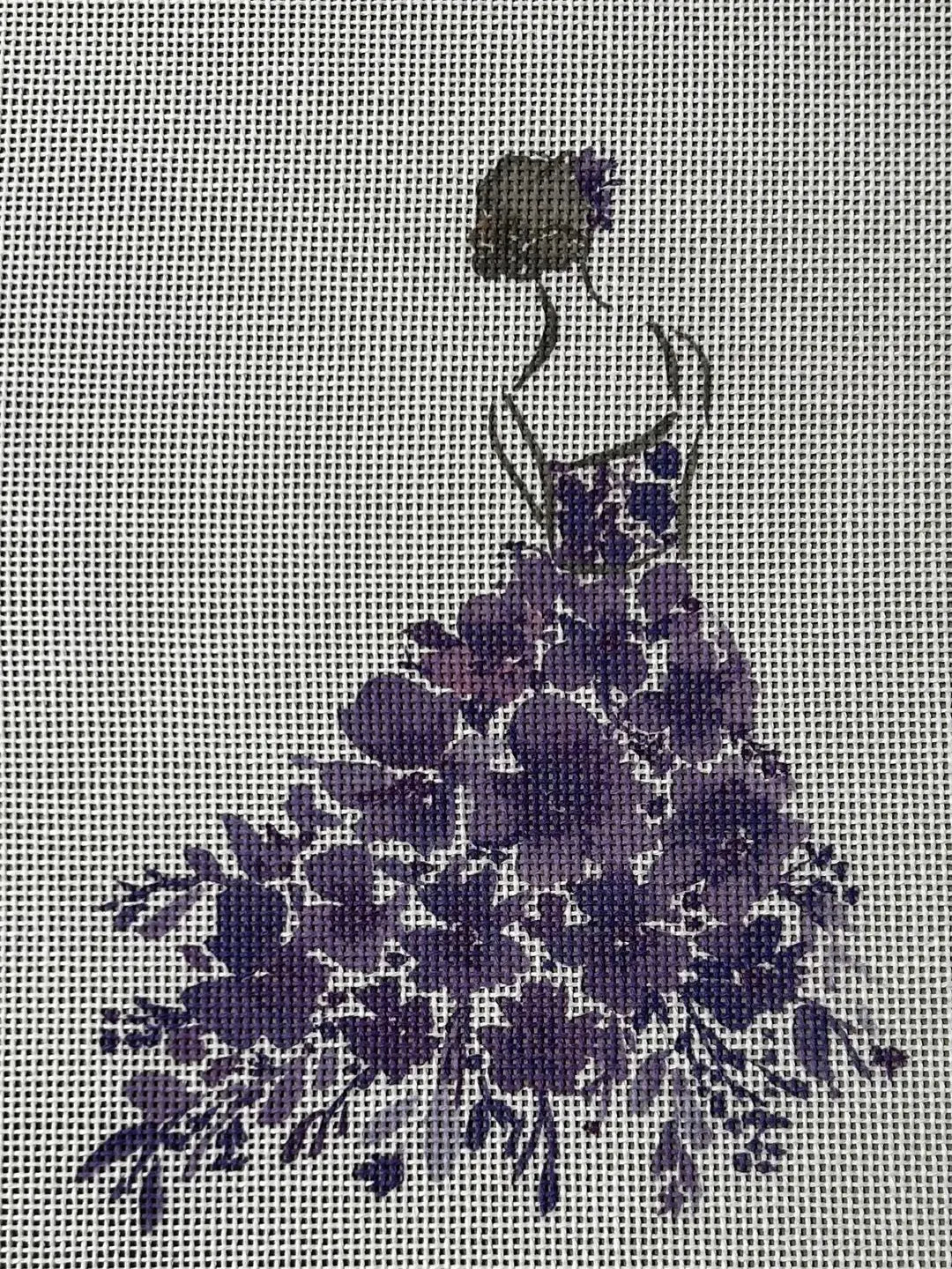 Lady in Purple Flowers Ellen Crimi-Trent