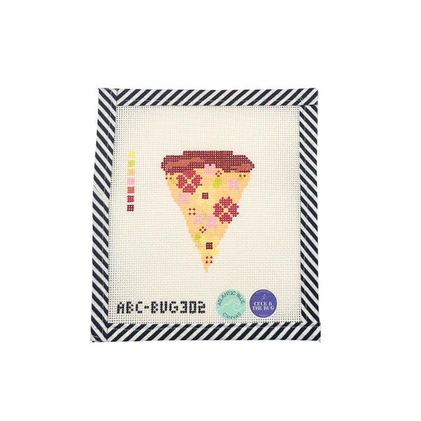 Floral Pizza Atlantic Blue Canvas