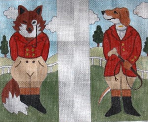 Dressed Fox and Hound Eyeglass Case The Meredith Collection