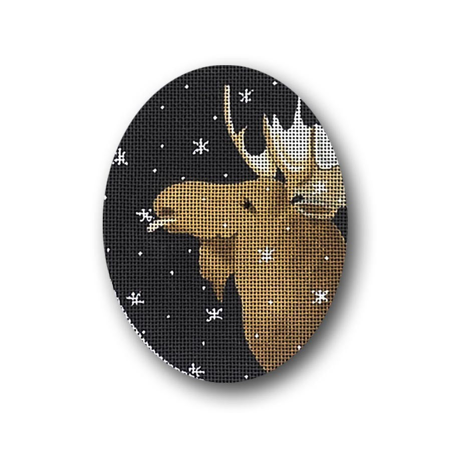 Moose catching Snowflakes Ginny Diezel