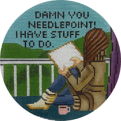 Damn You Needlepoint Alice Peterson
