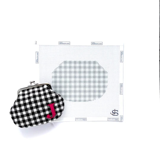 Gingham Kiss Lock Bag Jeni Sandberg