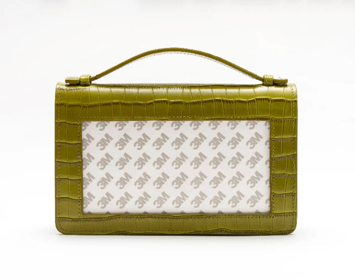Everyday Clutch Green Croc Rachel Barri