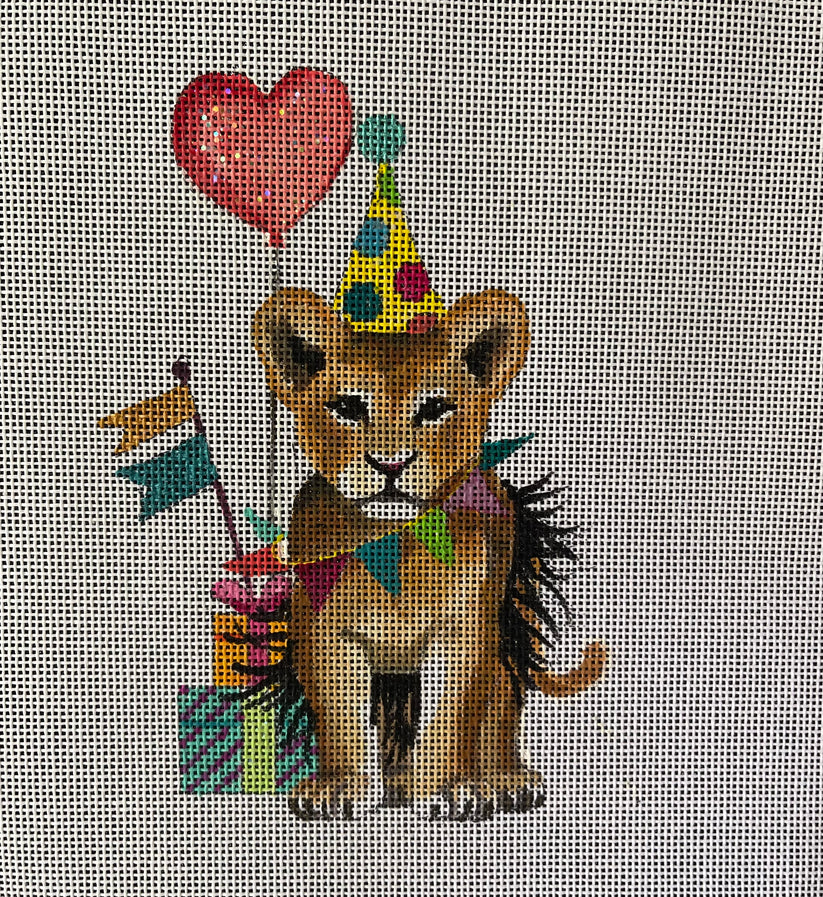 Birthday Baby Lion with Presents Colors of Praise