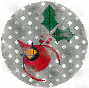 Charley's Cardinal with Holly Ornament Charley Harper