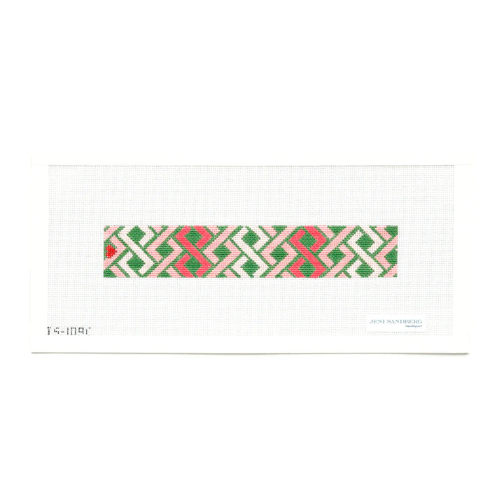 Hicks Braid Key Fob Pink/Green Jeni Sandberg JS-109C
