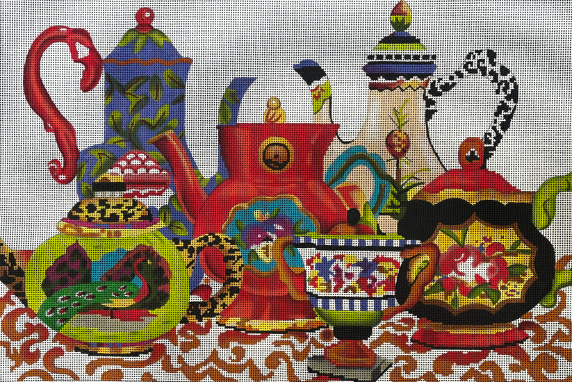 Colorful Teapots by Colors of Praise