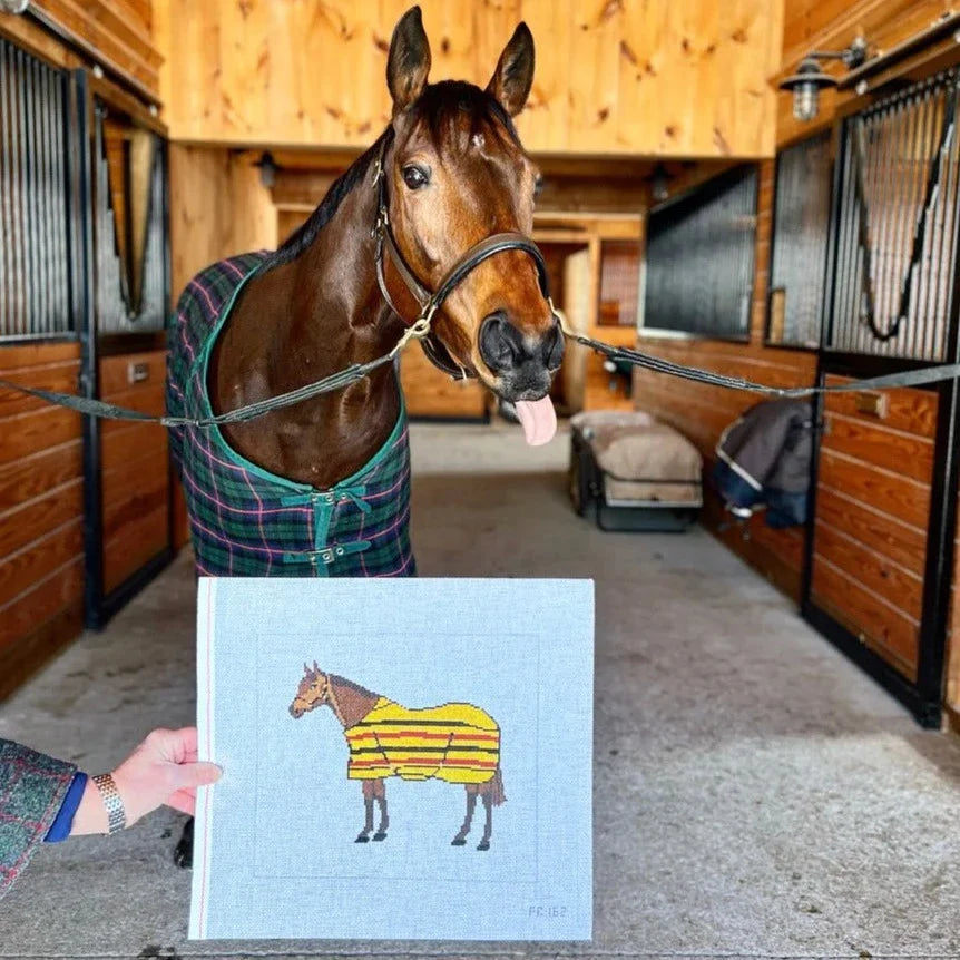 PR-162 Brown Horse / Yellow Blanket