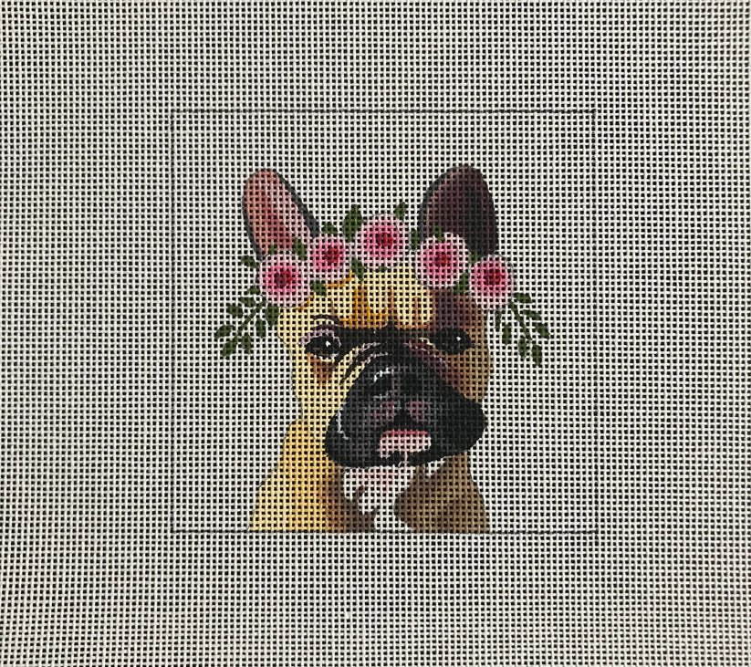 French Bulldog with Flowers Colors of Praise IN096