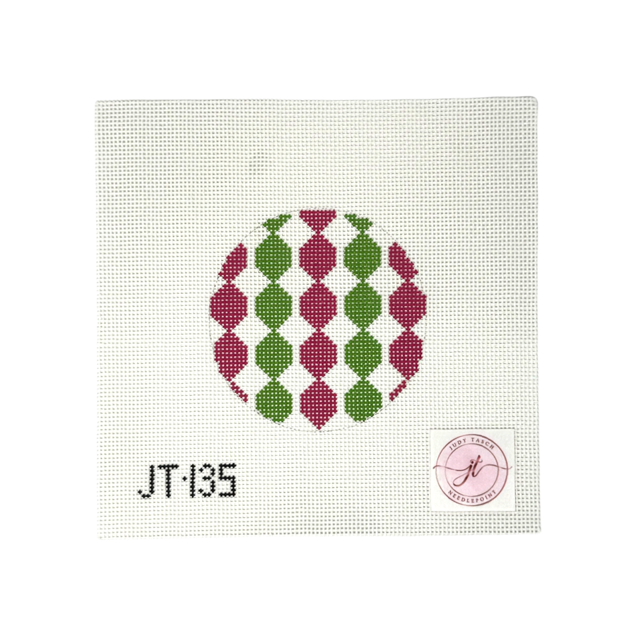 JT135 Pink/Green Geometric