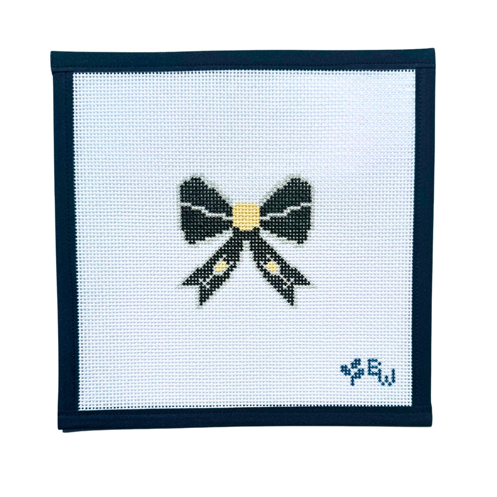 January Bow Boxwood Needlepoint