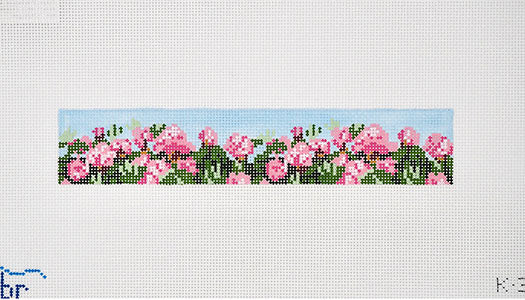 Pink Blooms Fob Blue Ridge Stitchery
