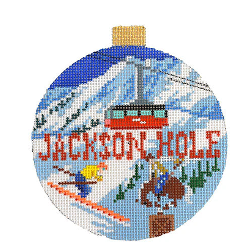 Jackson Hole Travel Round by Kirk and Bradley