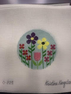 Aqua Flower Round Kristine Kingston