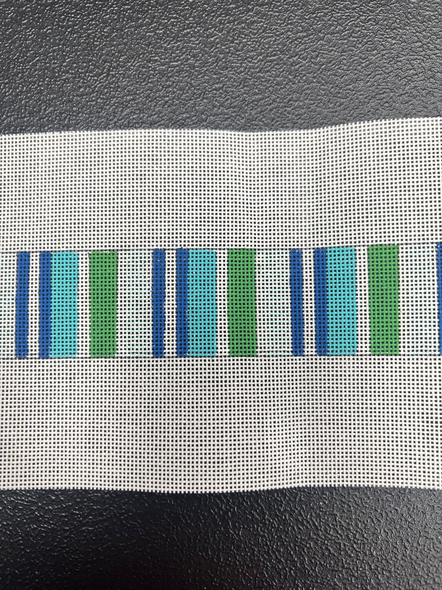 Preppy Stripes Turquoise Green Belt Kristine Kingston
