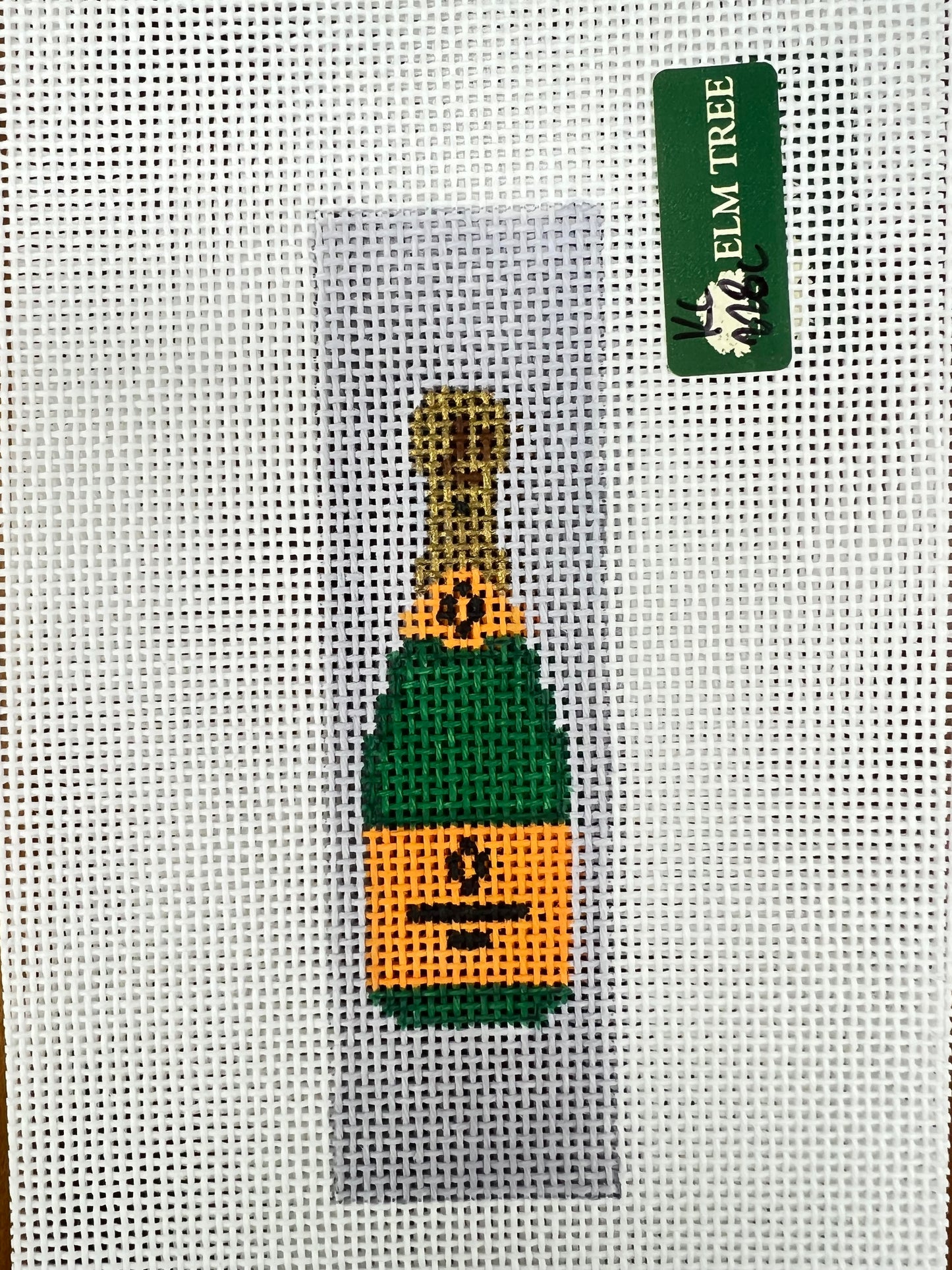 Champagne Bottle Grey Keychain