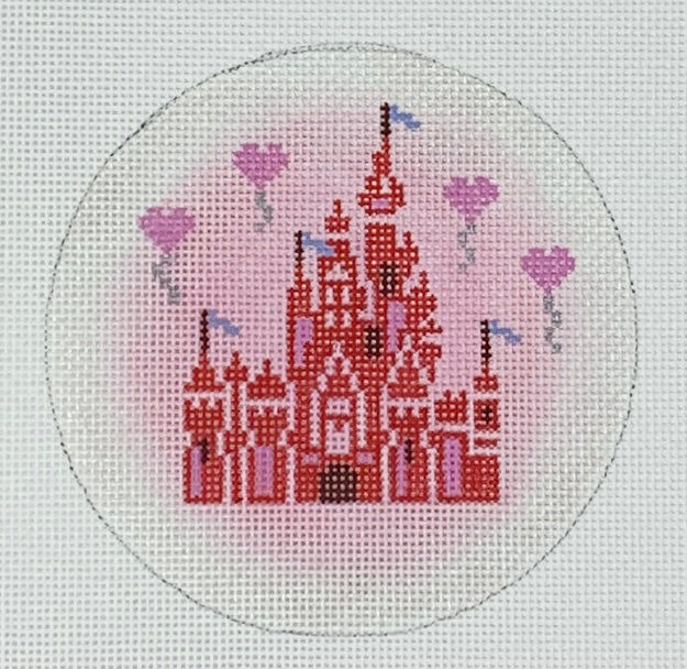 Love Castle with Heart Balloons
