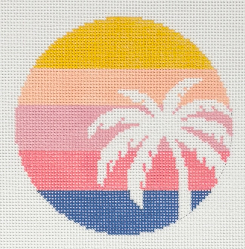 Palm Tree on Stripes