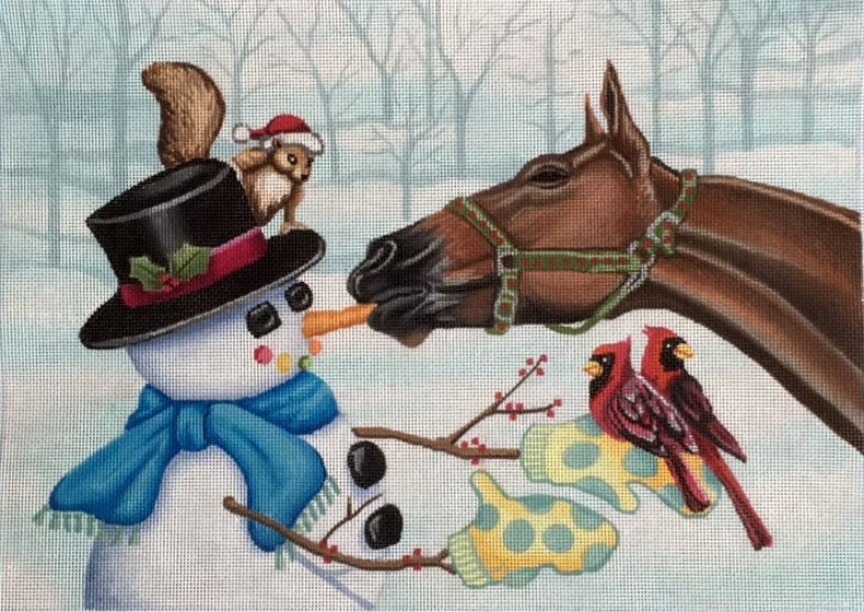 Mountain and the Snowman Brenda Stofft Designs