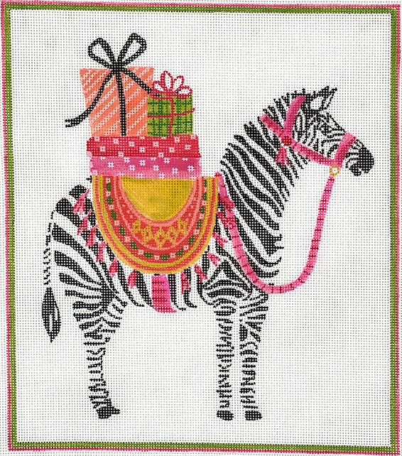 Party Animal Zebra w/ Gifts & Pink Harness