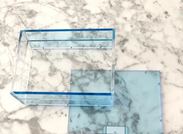 Light Blue Acrylic Tray