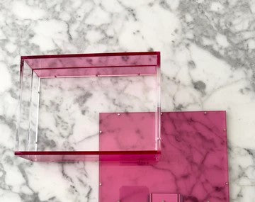Light Pink Acrylic Tray