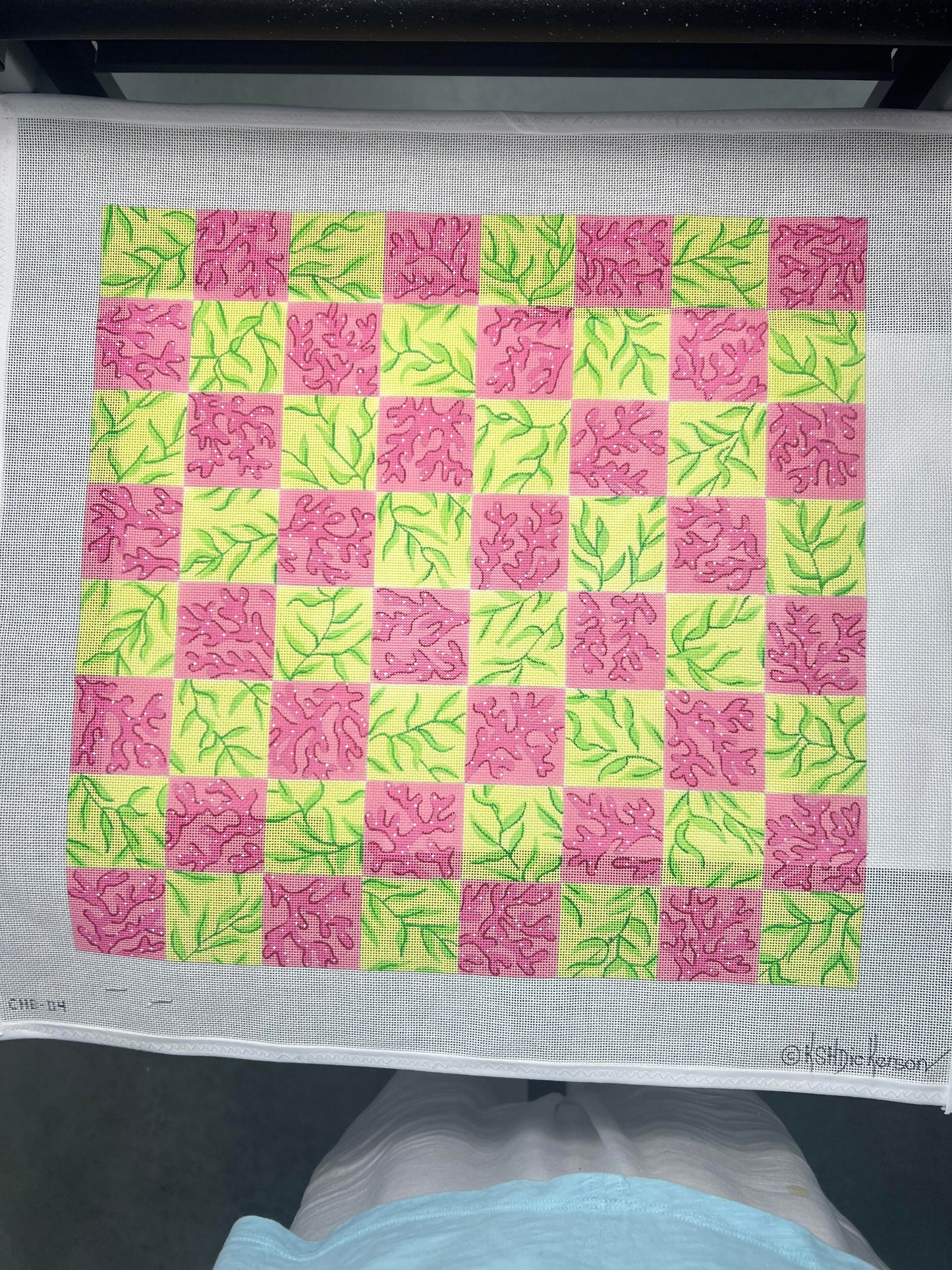 Lily Inspired Chess/Checkerboard Kate Dickerson